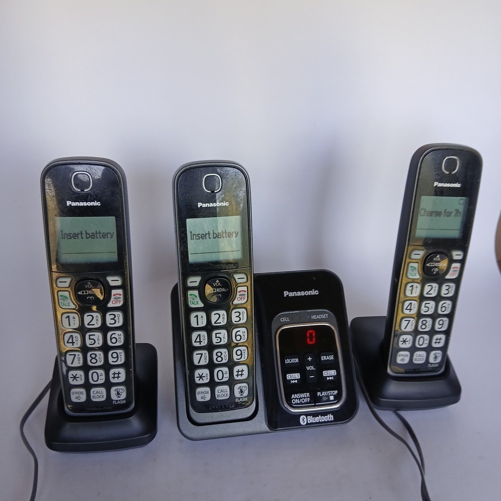 Panasonic KX-TGD560 Link2Cell Bluetooth Cordless Phone 3 Handset System Tested